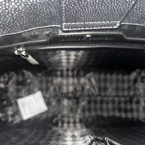 Karl Lagerfeld Maybelle Grey Faux Snakeskin Tote NWT $228 Retail - Picture 11 of 13